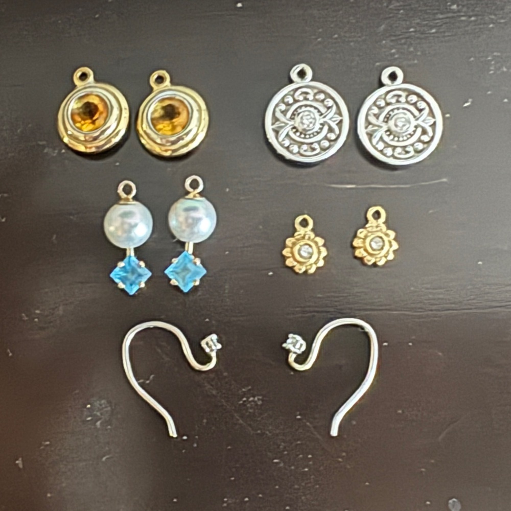 14k Gold Earrings - 4 Sets of Earrings
